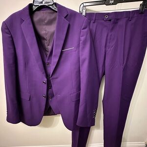 Men's XS Purple Suit Set